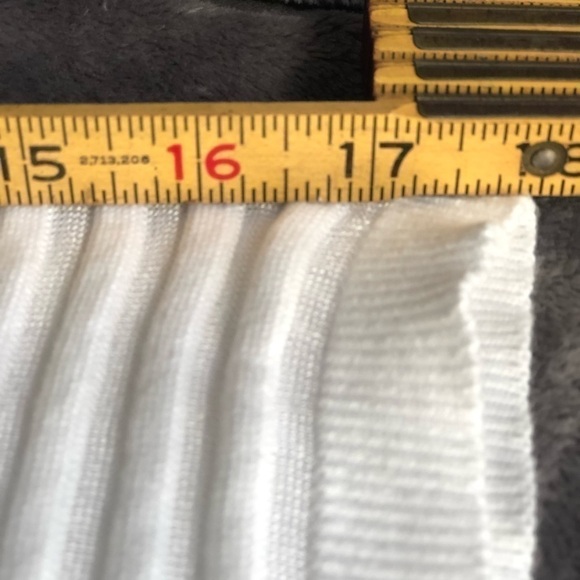 VINCE Camuto cream striped sheer long sleeve sweater size XS W1023 - Picture 7 of 9